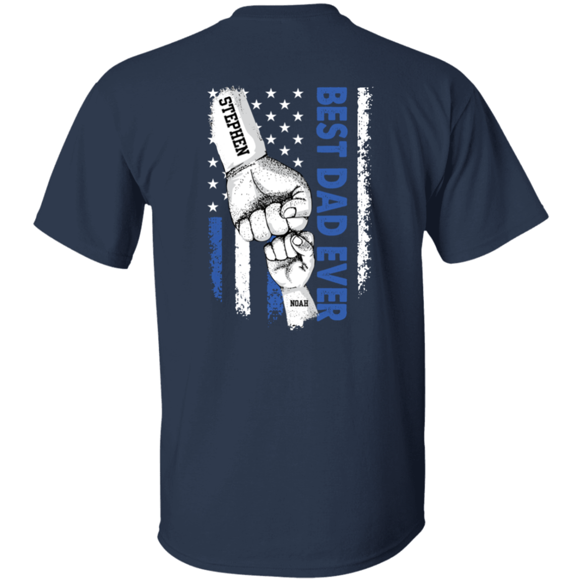 PERSONALIZED BEST DAD T-SHIRT(B)