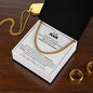 TO MY MAN STRAIGHTEN YOUR CROWN CUBAN LINK CHAIN