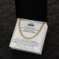 TO MY MAN STRAIGHTEN YOUR CROWN CUBAN LINK CHAIN