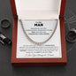 TO MY MAN STRAIGHTEN YOUR CROWN CUBAN LINK CHAIN