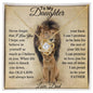 To My Daughter Love Knot Necklace-This Old Lion Will Always Have Your Back