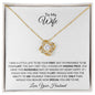 TO MY WIFE LOVE KNOT NECKLACE| I FOUND MY MISSING PIECE
