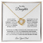 TO MY DAUGHTER LOVE KNOT NECKLACE FROM DAD|NEVER FORGET THAT I LOVE YOU