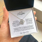 TO MY DAUGHTER LOVE KNOT NECKLACE FROM DAD|NEVER FORGET THAT I LOVE YOU