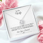 TO MY WIFE LOVE KNOT NECKLACE FROM HUSBAND| I LOVE YOU FOREVER AND ALWAYS
