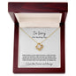 I'M SORRY FOR HURTING YOU LOVE KNOT NECKLACE