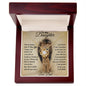 To My Daughter Love Knot Necklace-This Old Lion Will Always Have Your Back