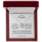 TO MY DAUGHTER LOVE KNOT NECKLACE FROM DAD|NEVER FORGET THAT I LOVE YOU