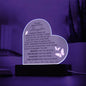 TO MY BEAUTIFUL DAUGHTER COLOR CHANGING LED NIGHT LIGHT|YOU WILL ALWAYS BE MY BABY GIRL