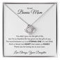 TO MY BONUS MOM LOVE KNOT NECKLACE (CHOOSE YOUR OWN DESIGN)