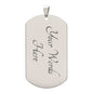TO MY BADASS DAUGHTER DOG TAG NECKLACE