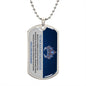 TO MY BADASS DAUGHTER DOG TAG NECKLACE