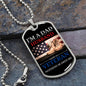 I'M A DAD, HUSBAND, AND A VETERAN NOTHING SCARES ME DOG TAG CHAIN
