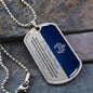 TO MY BADASS DAUGHTER DOG TAG NECKLACE