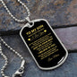 TO MY SON|I BELIEVE IN YOU|DOG TAG CHAIN