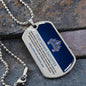 TO MY BADASS DAUGHTER DOG TAG NECKLACE|NEVER FORGET THAT I LOVE YOU