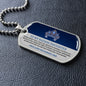 TO MY BADASS DAUGHTER DOG TAG NECKLACE|NEVER FORGET THAT I LOVE YOU
