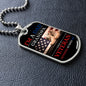 VETERAN NOTHING SCARES ME DOG TAG CHAIN
