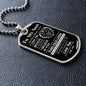 TO MY SON FROM DAD|THIS OLD LION HAS YOUR BACK DOG TAG NECKLACE