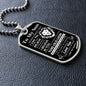 TO MY SON OLD LION|DOG TAG NECKLACE