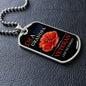 LEST WE FORGET VETERAN DOG TAG CHAIN