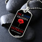 LEST WE FORGET DOG TAG CHAIN