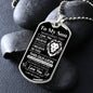 TO MY SON OLD LION|DOG TAG NECKLACE