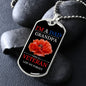 LEST WE FORGET VETERAN DOG TAG CHAIN