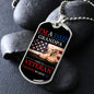 VETERAN NOTHING SCARES ME DOG TAG CHAIN