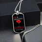 LEST WE FORGET DOG TAG CHAIN