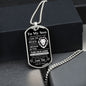 TO MY SON OLD LION|DOG TAG NECKLACE
