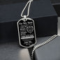 TO MY SON FROM DAD|THIS OLD LION HAS YOUR BACK DOG TAG NECKLACE