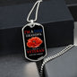 LEST WE FORGET VETERAN DOG TAG CHAIN