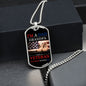 VETERAN NOTHING SCARES ME DOG TAG CHAIN