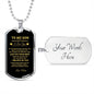 TO MY SON|I BELIEVE IN YOU|DOG TAG CHAIN