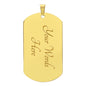 TO MY BADASS DAUGHTER DOG TAG NECKLACE
