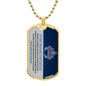 TO MY BADASS DAUGHTER DOG TAG NECKLACE