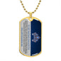 TO MY BADASS DAUGHTER DOG TAG NECKLACE|NEVER FORGET THAT I LOVE YOU