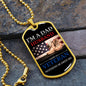 I'M A DAD, HUSBAND, AND A VETERAN NOTHING SCARES ME DOG TAG CHAIN
