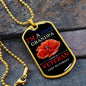 LEST WE FORGET VETERAN DOG TAG CHAIN