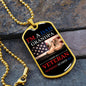 VETERAN NOTHING SCARES ME DOG TAG CHAIN