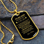 TO MY SON|I BELIEVE IN YOU|DOG TAG CHAIN