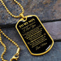 TO MY SON|I BELIEVE IN YOU|DOG TAG CHAIN