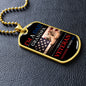 VETERAN NOTHING SCARES ME DOG TAG CHAIN