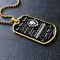 TO MY SON OLD LION|DOG TAG NECKLACE