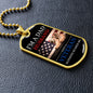 I'M A DAD, HUSBAND, AND A VETERAN NOTHING SCARES ME DOG TAG CHAIN