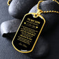 TO MY SON|I BELIEVE IN YOU|DOG TAG CHAIN