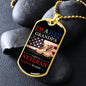 VETERAN NOTHING SCARES ME DOG TAG CHAIN