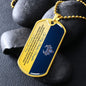 TO MY BADASS DAUGHTER DOG TAG NECKLACE