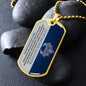 TO MY BADASS DAUGHTER DOG TAG NECKLACE